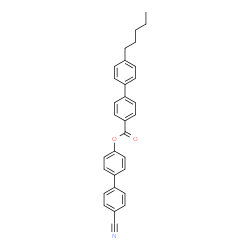 4'-cyano[1,1'-biphenyl]-4-yl 4'-pentyl[1,1'-biphenyl]-4-carboxylate Structure