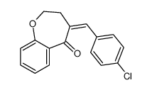 4-[(4-chlorophenyl)methylidene]-2,3-dihydro-1-benzoxepin-5-one Structure