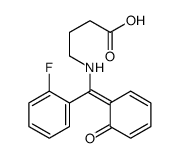 4-[[(2-fluorophenyl)-(6-oxocyclohexa-2,4-dien-1-ylidene)methyl]amino]butanoic acid结构式