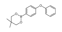 5,5-dimethyl-2-(4-phenoxyphenyl)-1,3,2-dioxaborinane结构式