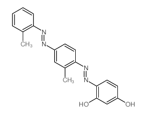 1,3-Benzenediol,4-[2-[2-methyl-4-[2-(2-methylphenyl)diazenyl]phenyl]diazenyl]- structure