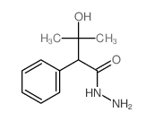 Benzeneaceticacid, a-(1-hydroxy-1-methylethyl)-, hydrazide Structure