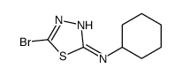 5-bromo-N-cyclohexyl-1,3,4-thiadiazol-2-amine结构式