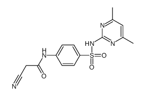 2-cyano-N-[4-[(4,6-dimethylpyrimidin-2-yl)sulfamoyl]phenyl]acetamide结构式