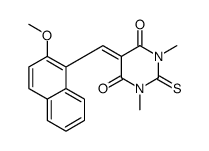 3-ethyl-6-methoxy-5-methyl-2-[2-(methylthio)but-1-enyl]benzothiazolium iodide结构式