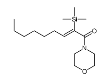 1-morpholin-4-yl-2-trimethylsilylnon-2-en-1-one结构式
