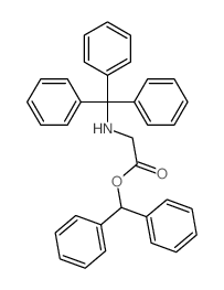 Glycine, N-trityl-,diphenylmethyl ester (7CI,8CI) structure