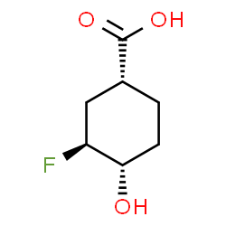 Cyclohexanecarboxylic acid, 3-fluoro-4-hydroxy-, (1R,3S,4S)-rel- (9CI) structure