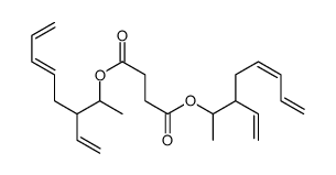 bis(3-ethenylocta-5,7-dien-2-yl) butanedioate Structure