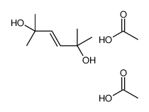 acetic acid,2,5-dimethylhex-3-ene-2,5-diol结构式