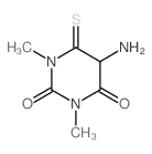 2,4(1H,3H)-Pyrimidinedione,5-aminodihydro-1,3-dimethyl-6-thioxo-结构式