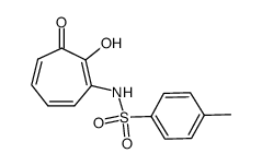 2-hydroxy-3-[[(4-methylphenyl)sulfonyl]amino]-2,4,6-cycloheptatrien-1-one Structure