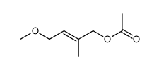 Essigsaeure-[(E)-4-methoxy-2-methyl-2-butenyl]ester结构式