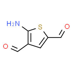 2,4-Thiophenedicarboxaldehyde, 5-amino- (9CI) picture