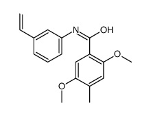 N-(3-ethenylphenyl)-2,5-dimethoxy-4-methylbenzamide结构式