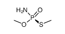 (+)-(R)-O,S-dimethyl phosphoramidothioate结构式