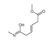 methyl 6-(methylamino)-6-oxohex-3-enoate结构式