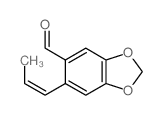 6-[(Z)-prop-1-enyl]benzo[1,3]dioxole-5-carbaldehyde Structure