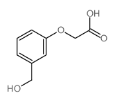 2-[3-(hydroxymethyl)phenoxy]acetic acid structure