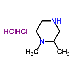 1,2-DIMETHYL-PIPERAZINE DIHYDROCHLORIDE结构式
