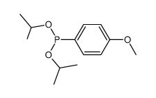 di-isopropyl p-methoxyphenylphosphonite结构式