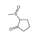 2-methylsulfinylcyclopentan-1-one结构式