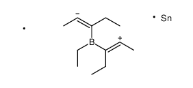 3,4,5-triethyl-1,1,2,6-tetramethyl-1,4-stannaborinine结构式