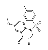 N-allyl-N-p-toluenesulfonyl-2-formyl-4-methoxyaniline结构式