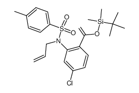 N-allyl-N-p-toluenesulfonyl-2-[1-(tert-butyldimethylsilyloxy)vinyl]-5-chloroaniline Structure