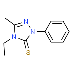 3H-1,2,4-Triazole-3-thione,4-ethyl-2,4-dihydro-5-methyl-2-phenyl-(9CI)结构式