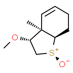 Benzo[b]thiophene, 2,3,3a,6,7,7a-hexahydro-3-methoxy-3a-methyl-, 1-oxide, (1R,3S,3aS,7aS)-rel-结构式