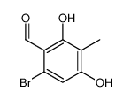 6-bromo-2,4-dihydroxy-3-methylbenzaldehyde Structure