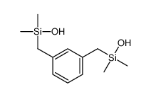 hydroxy-[[3-[[hydroxy(dimethyl)silyl]methyl]phenyl]methyl]-dimethylsilane Structure