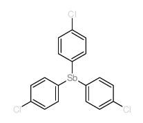 Stibine,tris(4-chlorophenyl)- Structure
