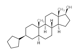 5a-Androstan-17b-ol, 3b-cyclopentyl- (7CI,8CI) structure