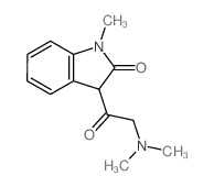 2H-Indol-2-one,3-[2-(dimethylamino)acetyl]-1,3-dihydro-1-methyl-结构式