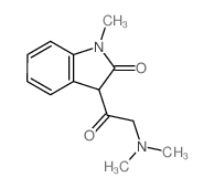 2H-Indol-2-one,3-[2-(dimethylamino)acetyl]-1,3-dihydro-1-methyl- structure