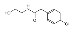 2-(4-chlorophenyl)-N-(2-hydroxyethyl)acetamide Structure