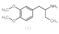 Benzeneethanamine, a-ethyl-3,4-dimethoxy-,hydrochloride (1:1)结构式