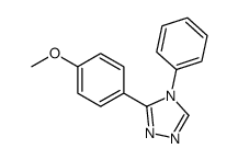 3-(4-methoxyphenyl)-4-phenyl-4H-1,2,4-triazole结构式