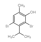 2,4-DIBROMO-3-ISOPROPYL-6-METHYLBENZENOL Structure