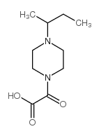 [4-(2-丁基)哌嗪-1-基]氧代-乙酸结构式