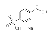 Benzenesulfonic acid,4-(methylamino)-, sodium salt (1:1) structure