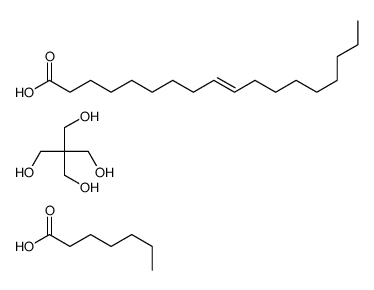 2,2-bis(hydroxymethyl)propane-1,3-diol,heptanoic acid,(Z)-octadec-9-enoic acid结构式