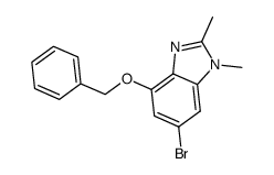 4-(benzyloxy)-6-bromo-1,2-dimethyl-1H-benzimidazole Structure