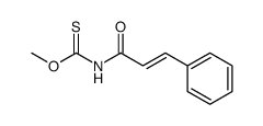 (3t-phenyl-acryloyl)-thiocarbamic acid O-methyl ester结构式