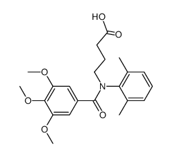 ethyl N-[N-(p-chlorobenzoyl)-2-(p-anisidino)acetyl]-3-aminopropionate Structure