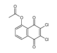 5-acetoxy-2,3-dichloro-[1,4]naphthoquinone Structure