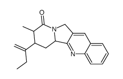 7-(but-1-en-2-yl)-8-methyl-5b,7,8,11-tetrahydroindolizino[1,2-b]quinolin-9(6H)-one结构式