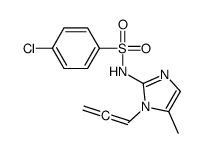 Benzenesulfonamide, 4-chloro-N-(5-methyl-1-(1,2-propadienyl-1H-imidazo l-2-yl)- picture